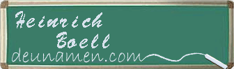 Heinrich Boell Visitenkarte